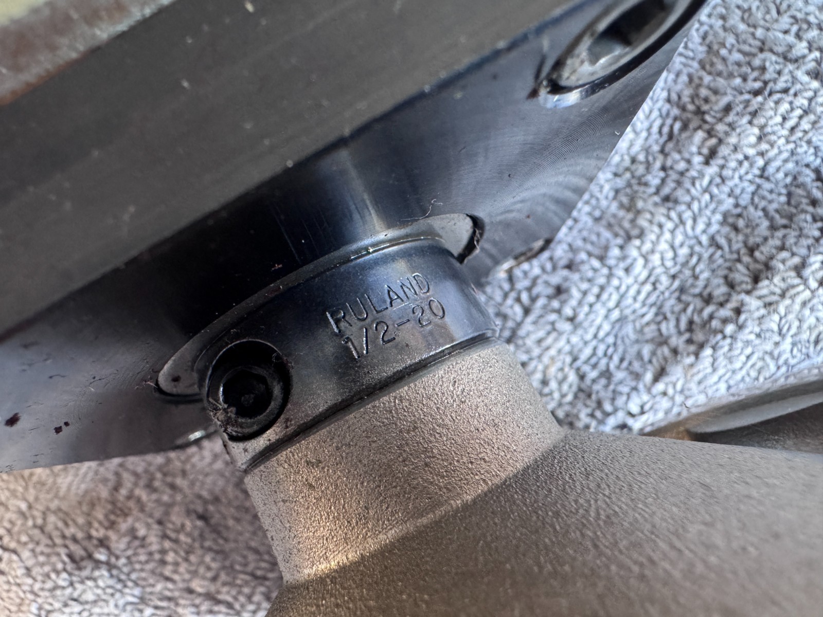 Haas HTS6 Manual Tailstock with Royal Versa-Turn Live Center #3 Morse Taper