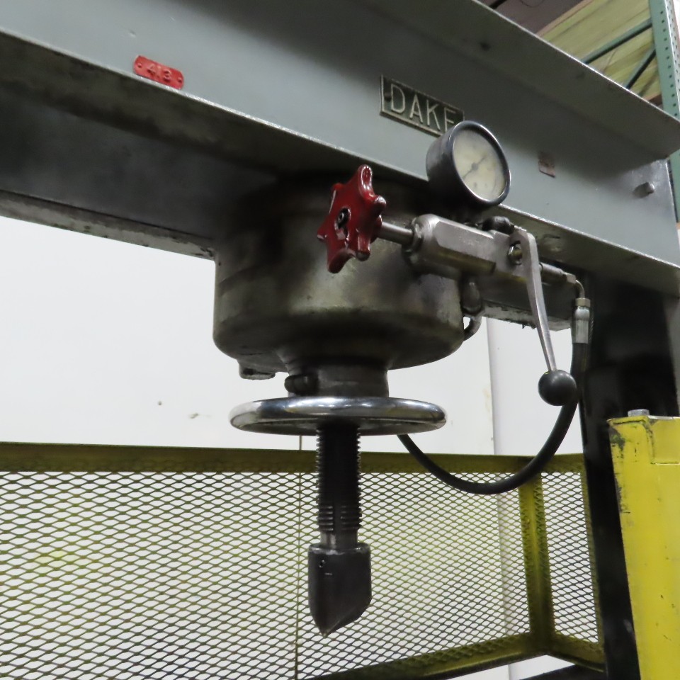 Dake 75PA 75-Ton Hand Operated Air Powered Hydraulic H-Frame Press 4.5″RamTravel