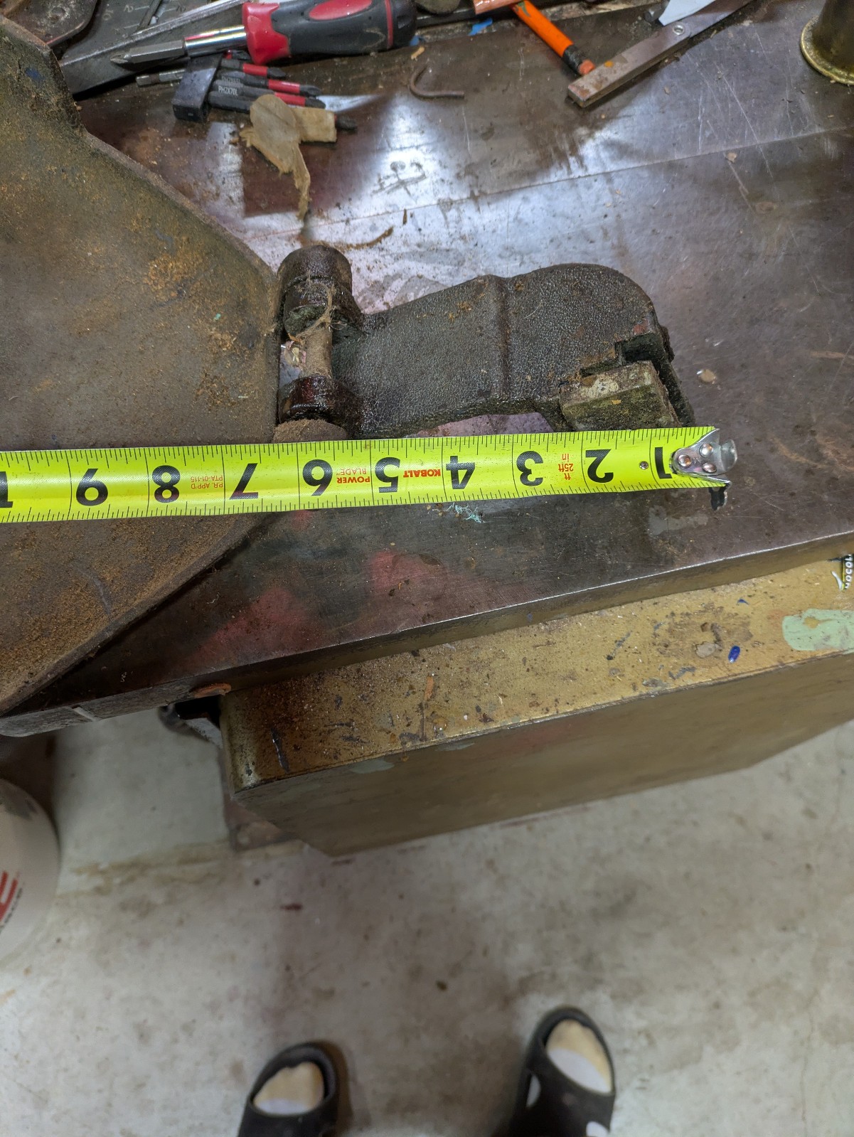Atlas lathe gear cover and attached hinge