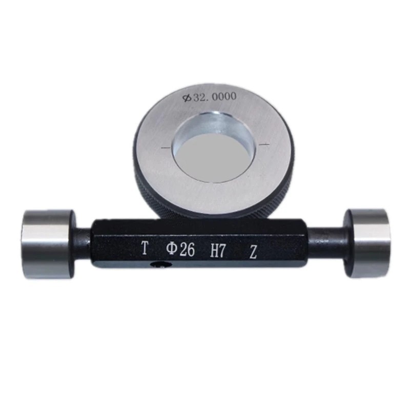 H7 Plug Gauge 2-30mm Smooth Ring Measuring Gauge Go No Go Inner Diameter Tools