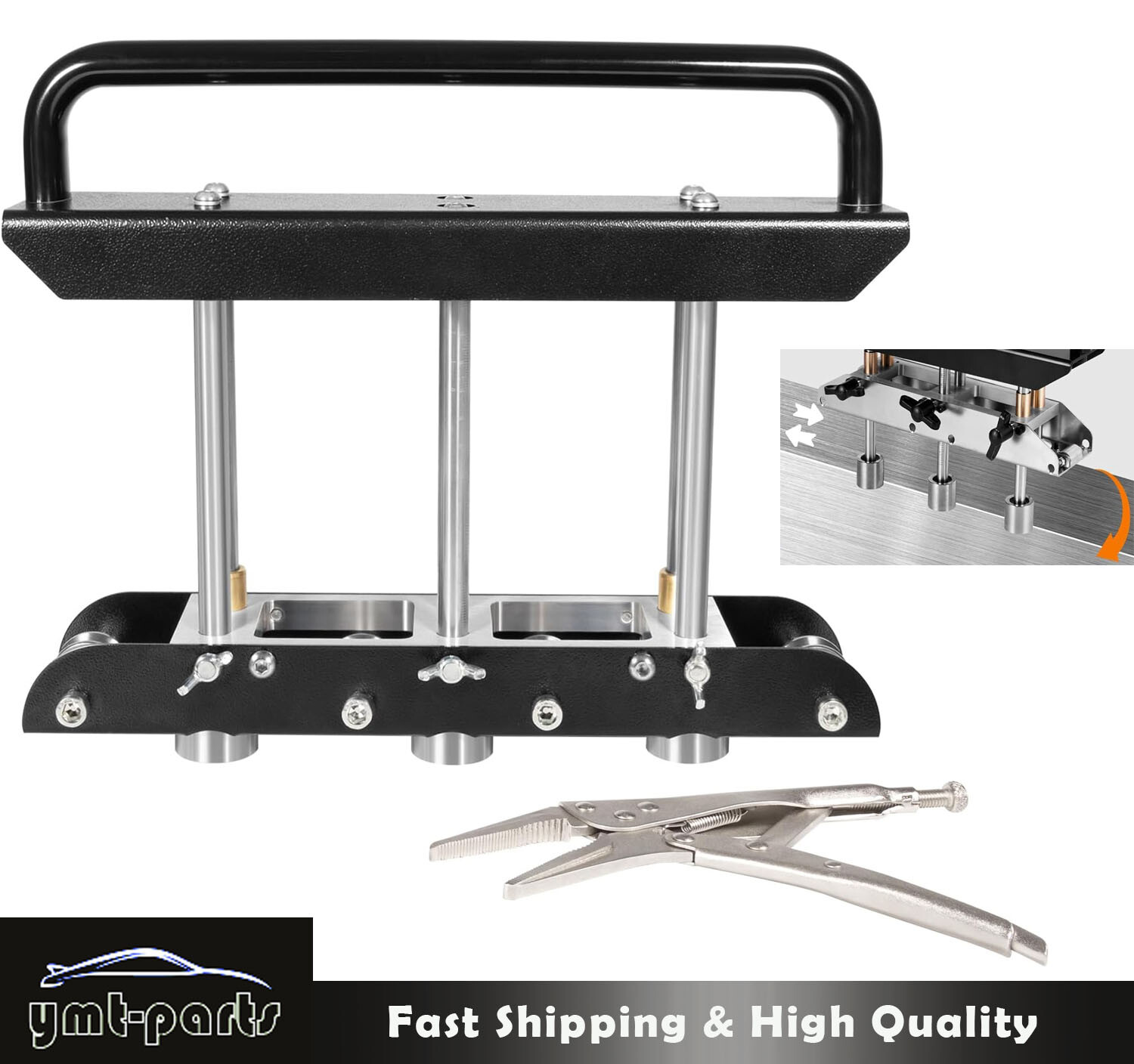 ER3 3-Station Edge Roller Fit 29 to 22-Gauge Steel, Making 5/8in to 4in Bends