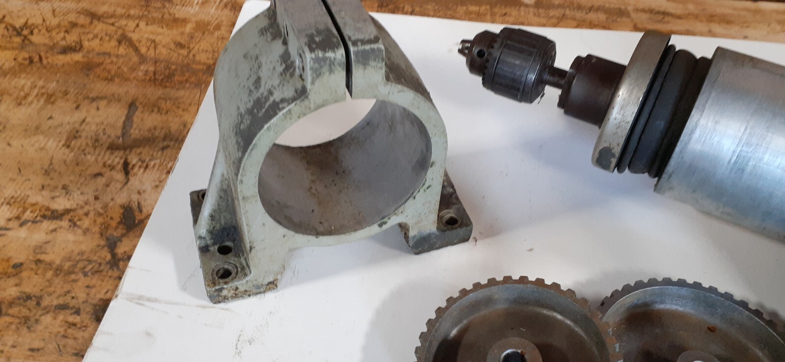 Dumore Series 24 Automatic Drill & Tap 1/2 HP, 220v 3 ph +Instr Manual & “Gears”