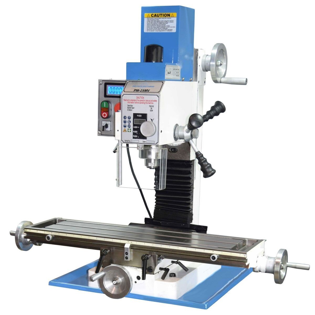 PM-25MV Precision Benchtop Milling Machine, stand Included! – A step above!