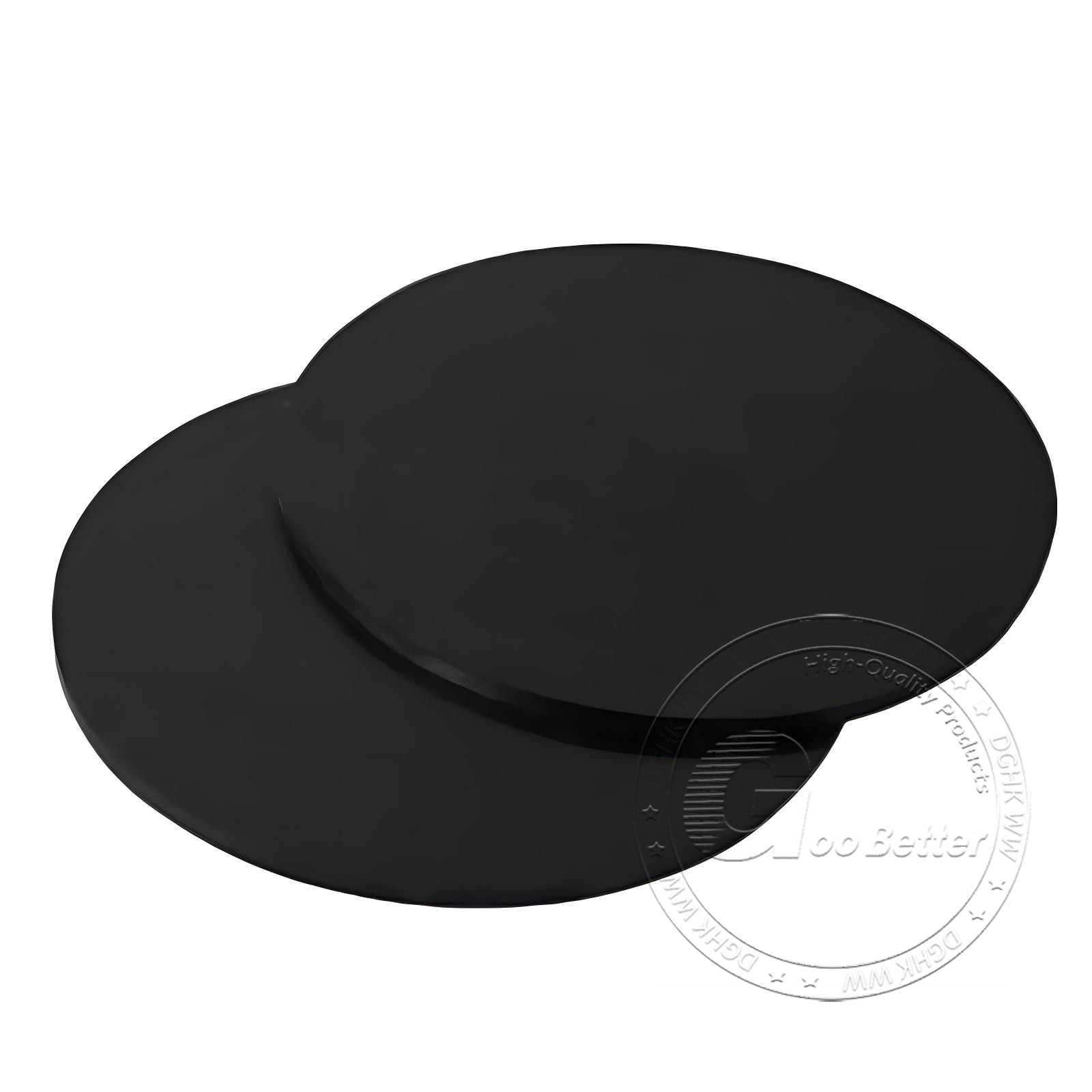 Black Polypropylene Round Disc Dia 20-400mm PP Plastic Sheet Thickness 1-30mm