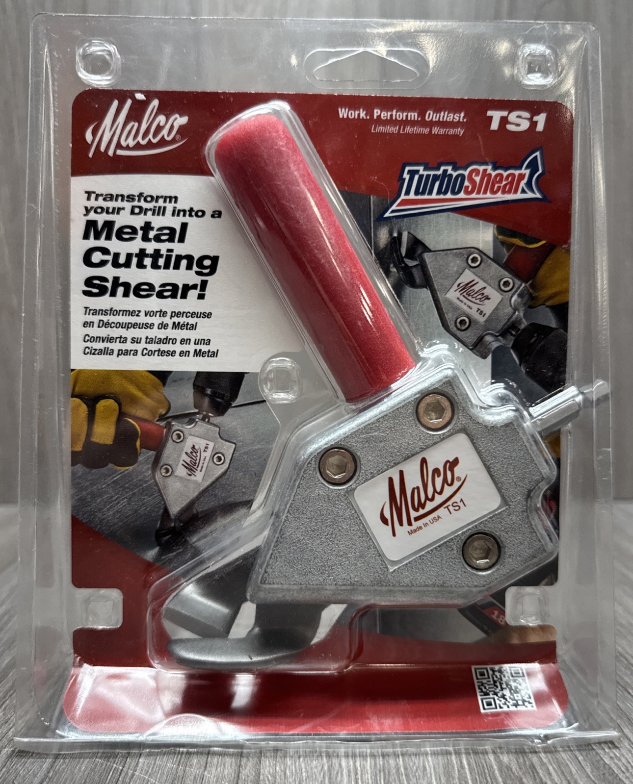 Malco Turbo Shear TS1S Metal Steel Drill Actuated Head (NEW SEALED)