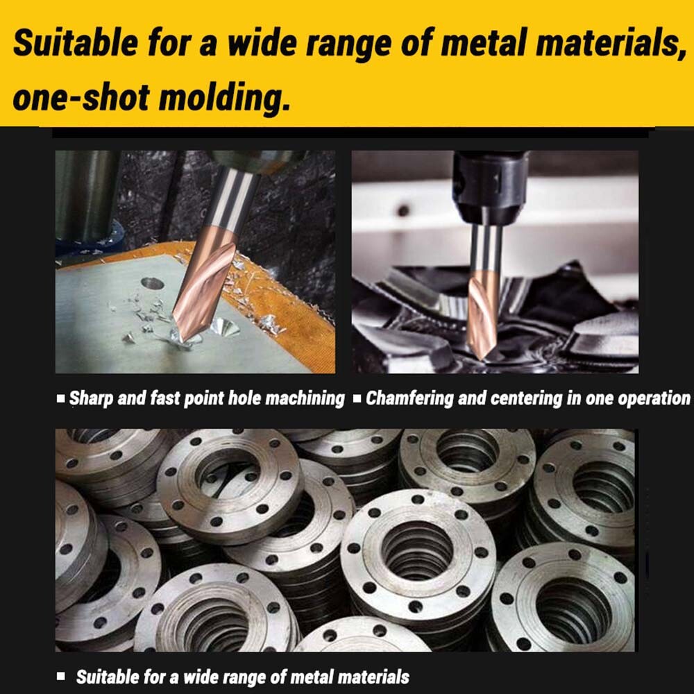 NC Spotting Drill Solid Carbide Hole Dia 5/64″ to 51/64″ 90 Degree CNC Machine