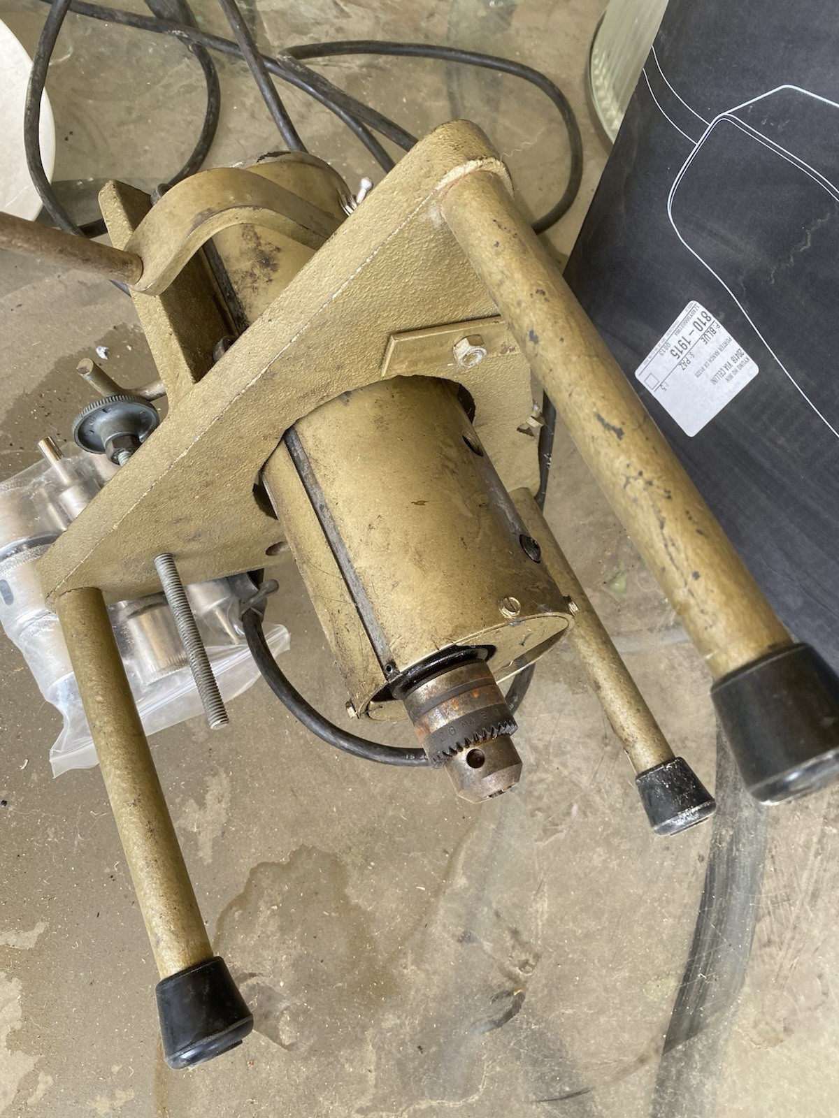 The Baldwin BM#3 Drill Press – The Original Tripod Glass Drilling Machine BM3