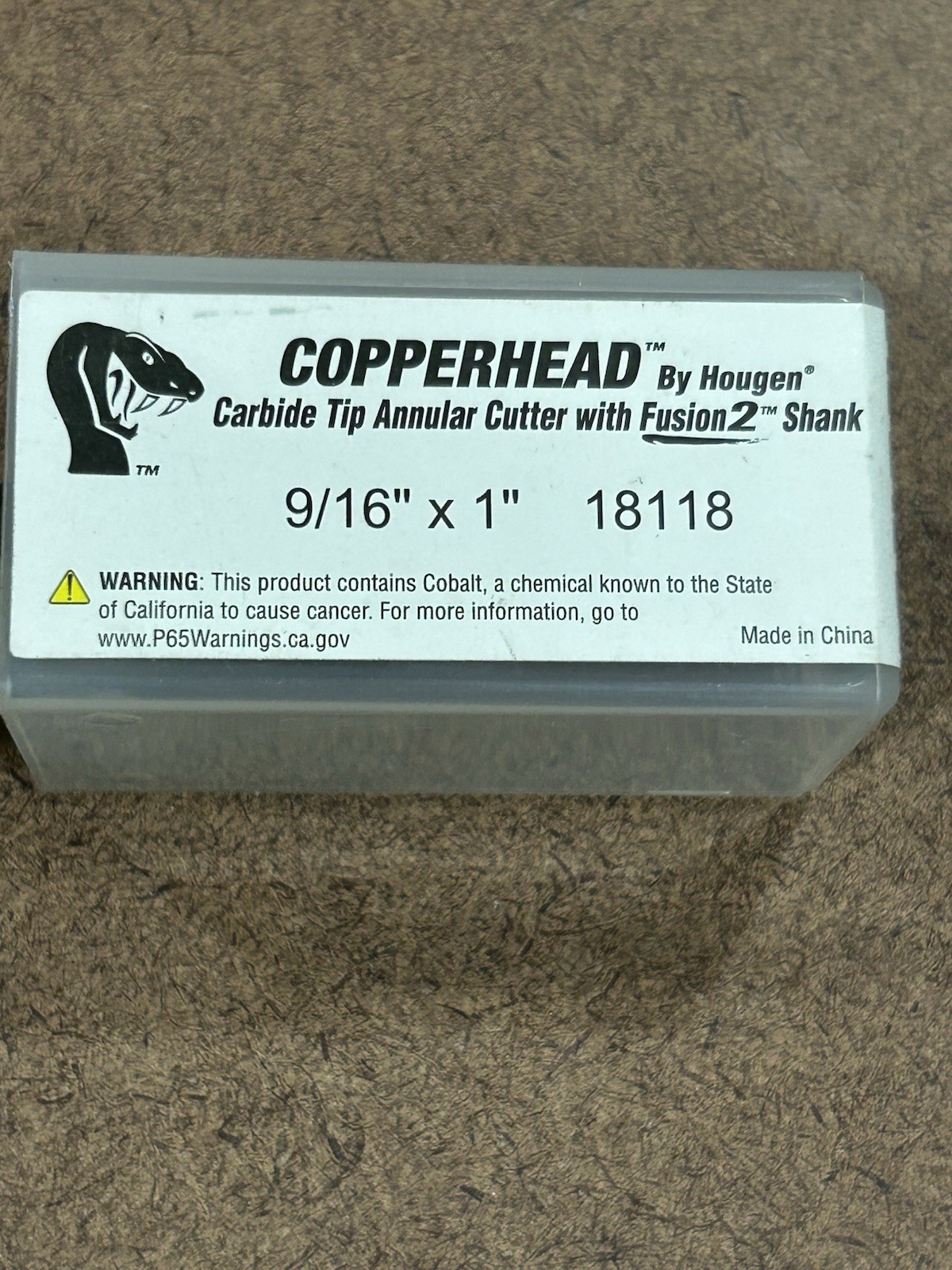 Hougen Copperhead 9/16” X 1” Lot Of 1