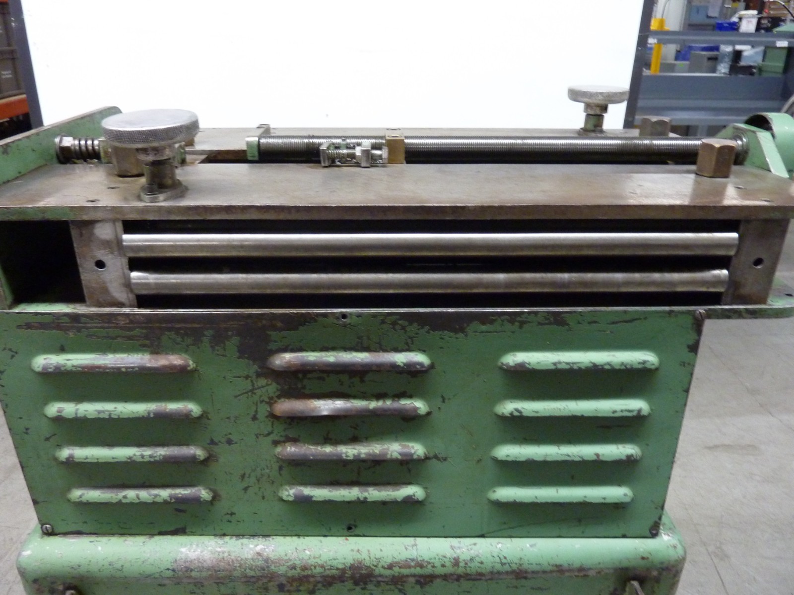 GAUER SAFETY EDGER DEBURRING MACHINE MOD 5H20 20″ MAX WIDTH (31247)