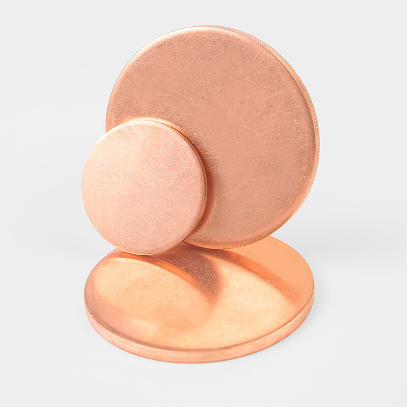 Solid Pure Copper Discs Blank Round Plate Metal Sheet Ø10-200mm Thickess 0.5-3mm