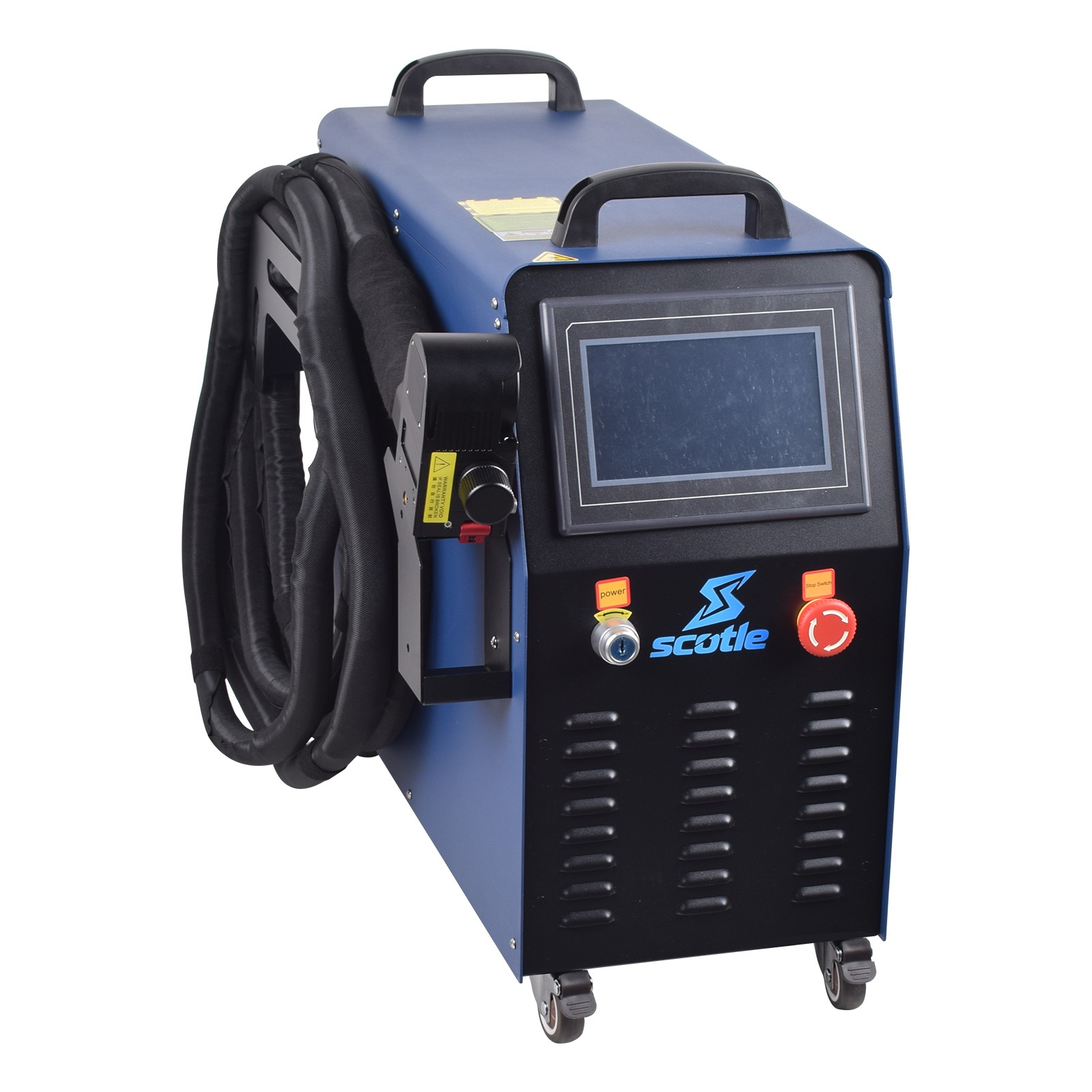 Raycus 1200W Fiber Laser Rust Paint Portable Cleaning Machine 650mm Scan Width