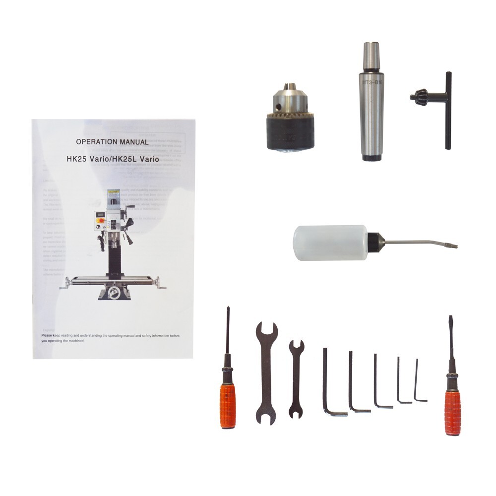 R8 Electric Heavy-duty Bench Drilling Milling Machine 1300W Brushless Motor