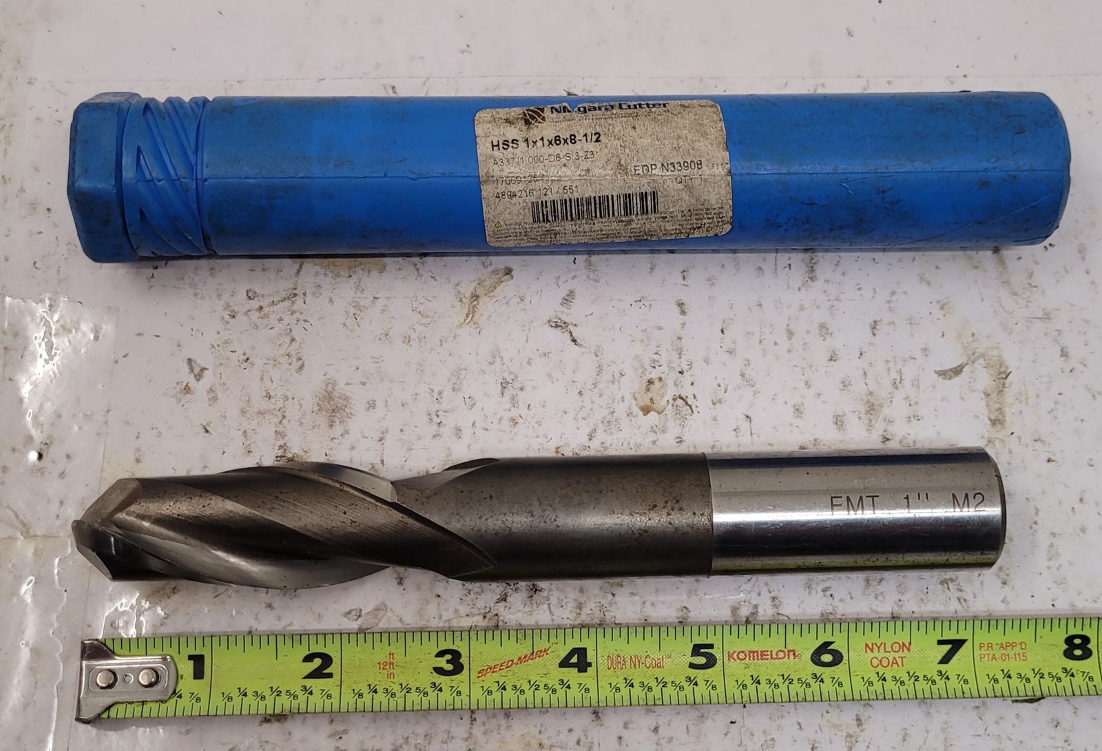 Niagara HSS Ball Nose End Mill – 1x1x6x8-1/2