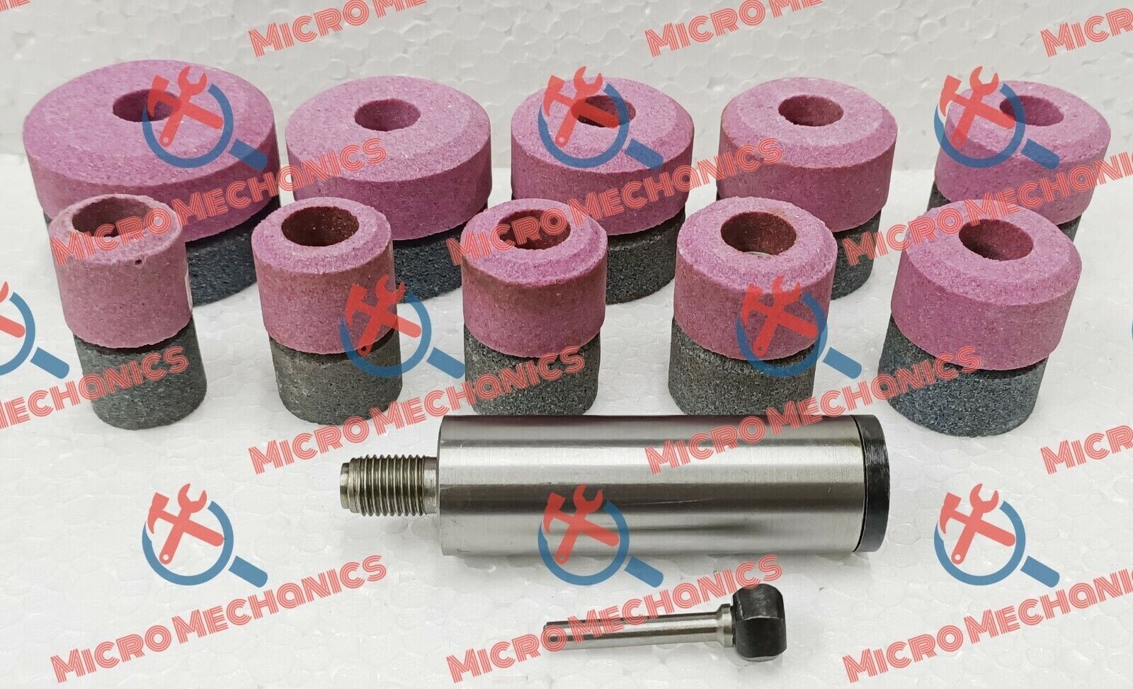 20x Valve Seat Grinding Stones 2x Stone Holders 2x Hex Drive – B&D Thread 9/16″