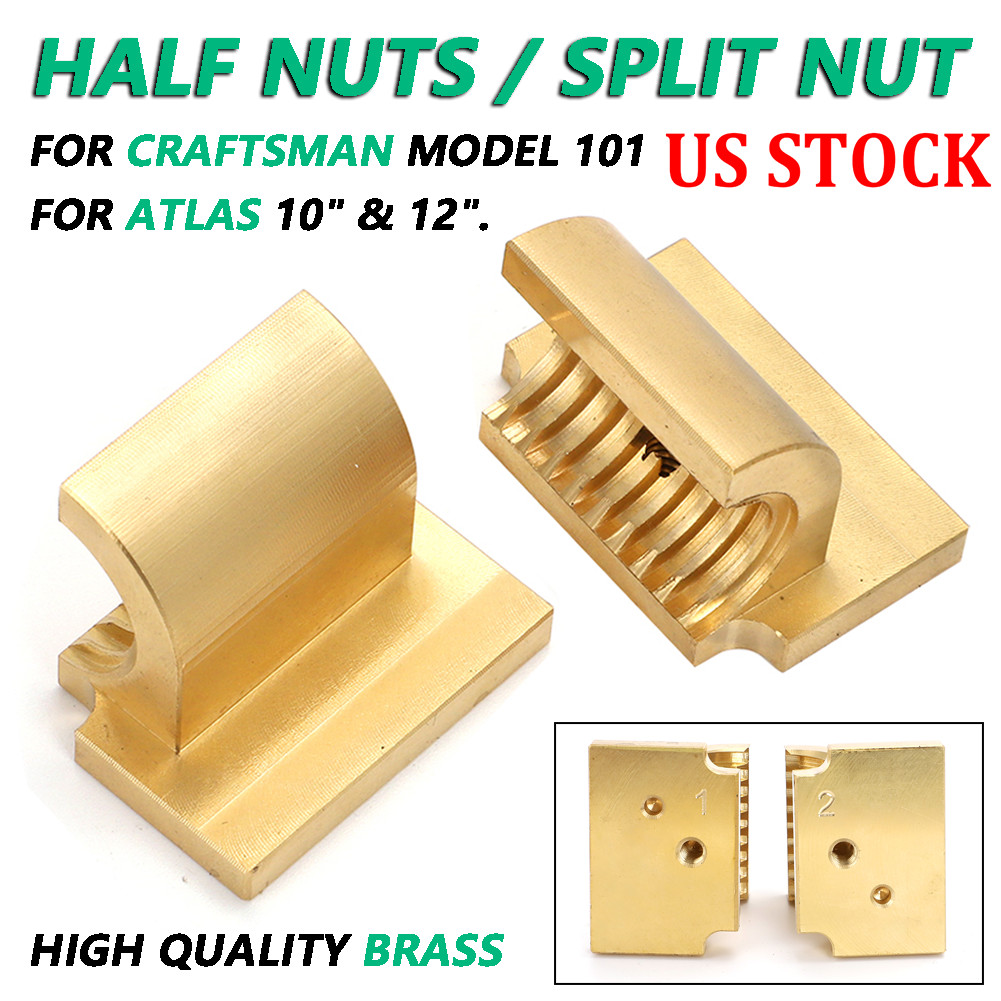 US Brass Half Nuts Split Nut Kit For Atlas Craftsman 101 10F-12 10″ & 12″ Lathe