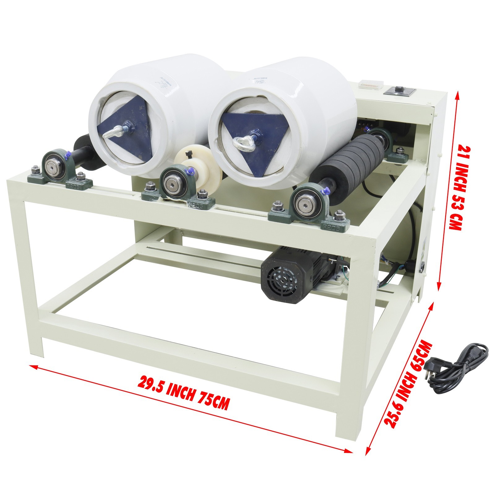 220V 10L Dual-Ceramic Jar Multifunctional Benchtop Ball Mill Mixer Ceramic Grind