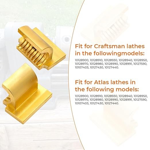 Brass Half Nuts / Split Nut Kit For Atlas / Craftsman 10F-12 10″ & 12″ Lathe US