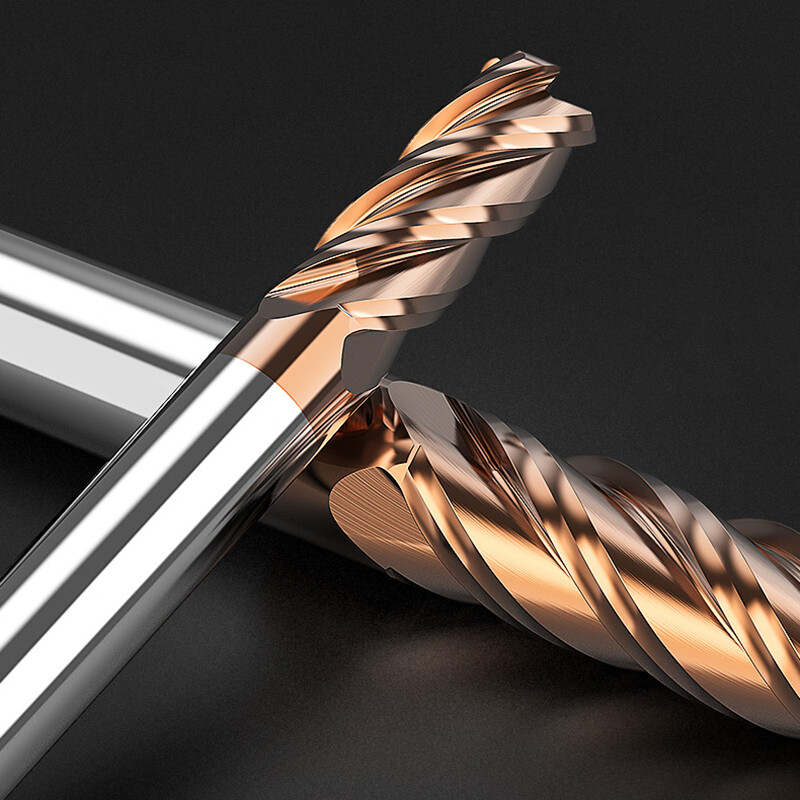 Solid Carbide End Mill 4 Flute Cutter HRC58 TiSiN Coated Slot Drills 1mm to 12mm