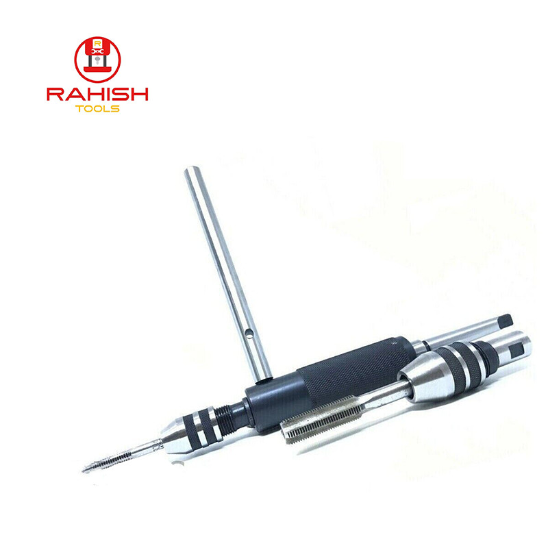 Lathe Tailstock Tap And Die Holder Set MT2 Shank Threading Tapping Kit 8 Pcs USA