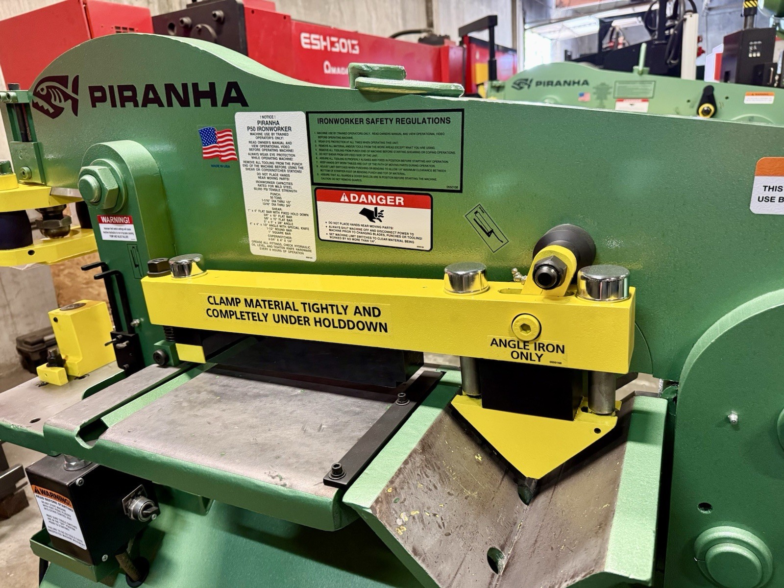 Piranha P-50 Hydraulic Ironworker 50 Ton