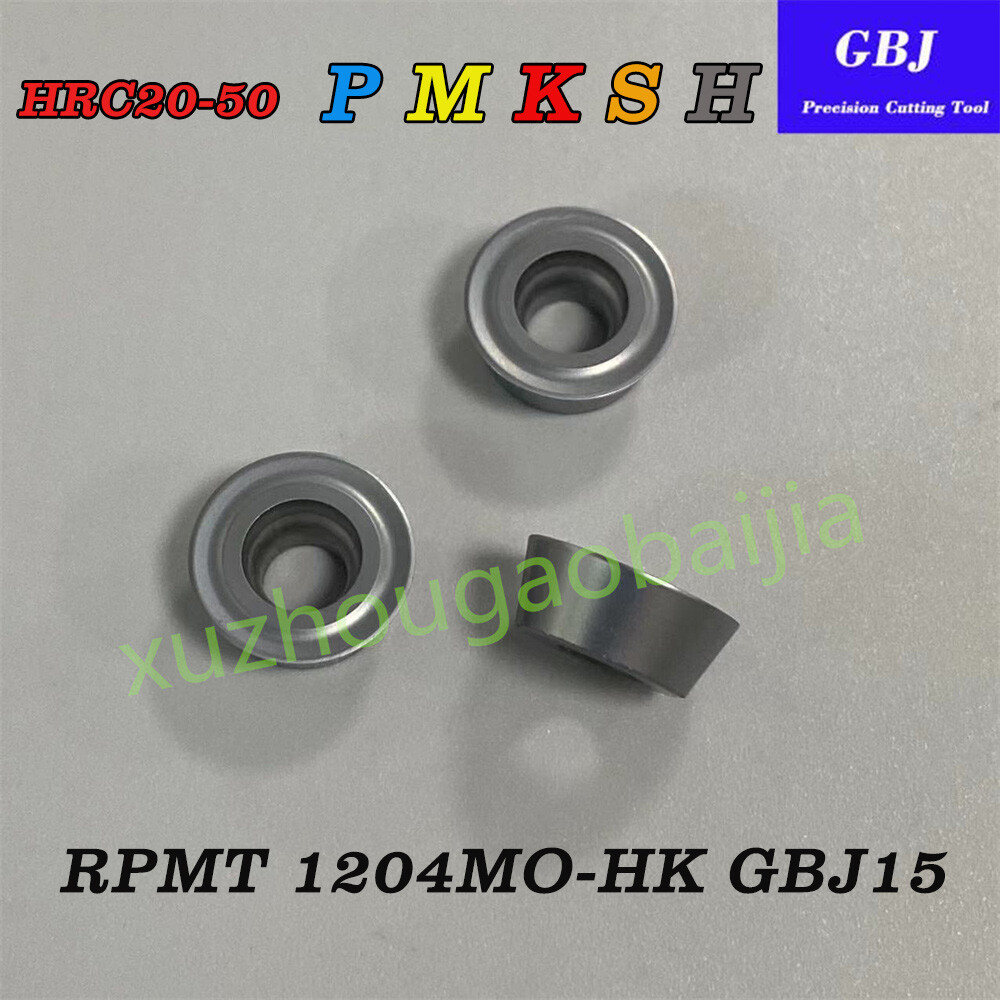 GBJ RPMT1204-HK R6 Round Milling Insert Hard material processing HRC20-50