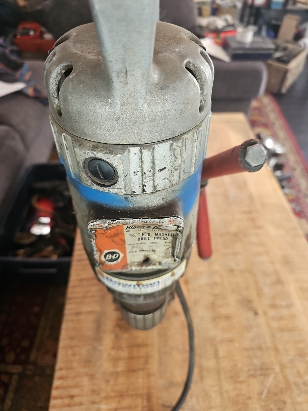Black & Decker 3/4″ Magnetic Drill Press 1551, Type 1, 375rpm Works Please Read