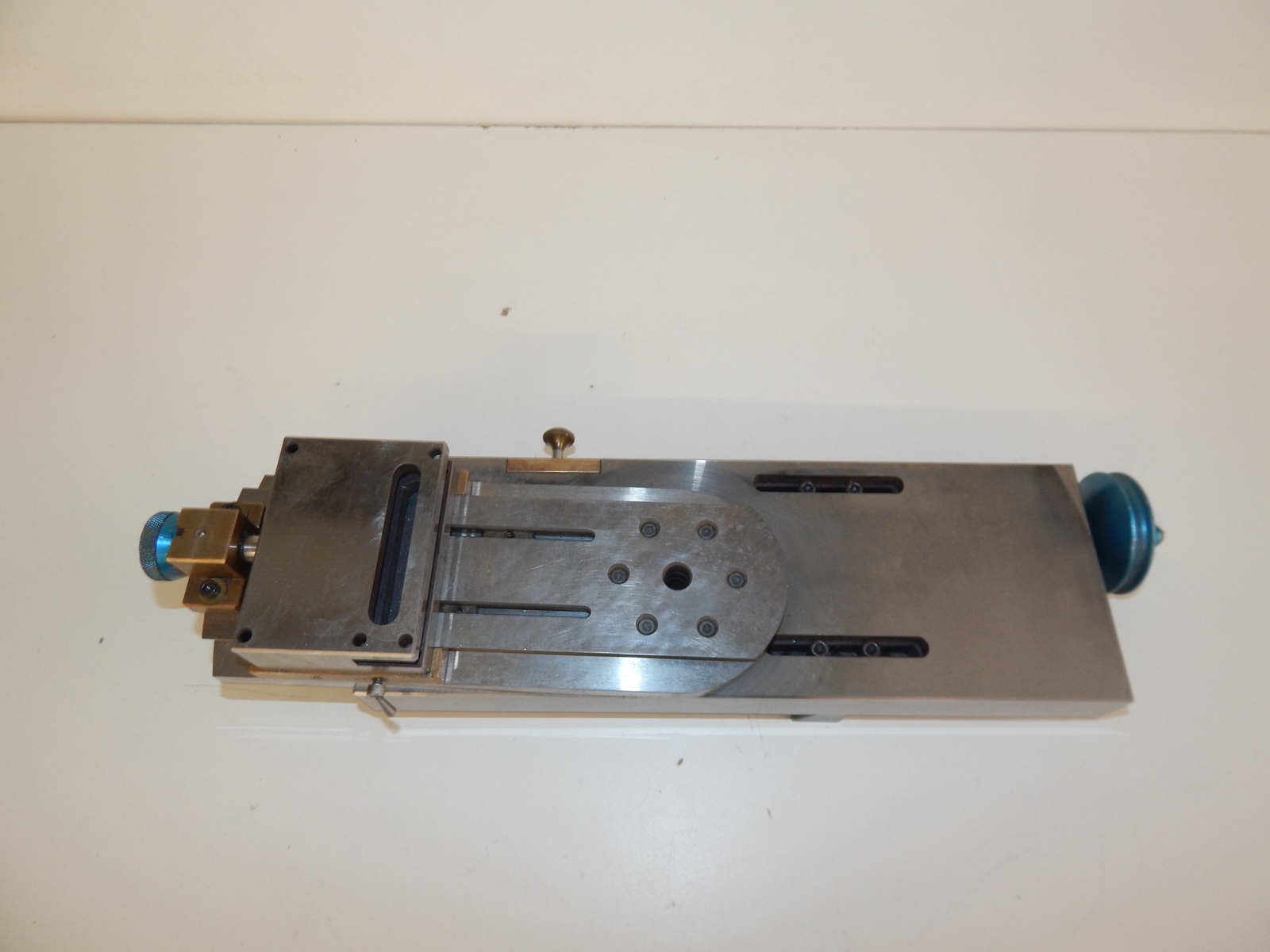 ^^ METAL LATHE VINTAGE TABLE- ROTATE 360 DEGREES (EQX64)