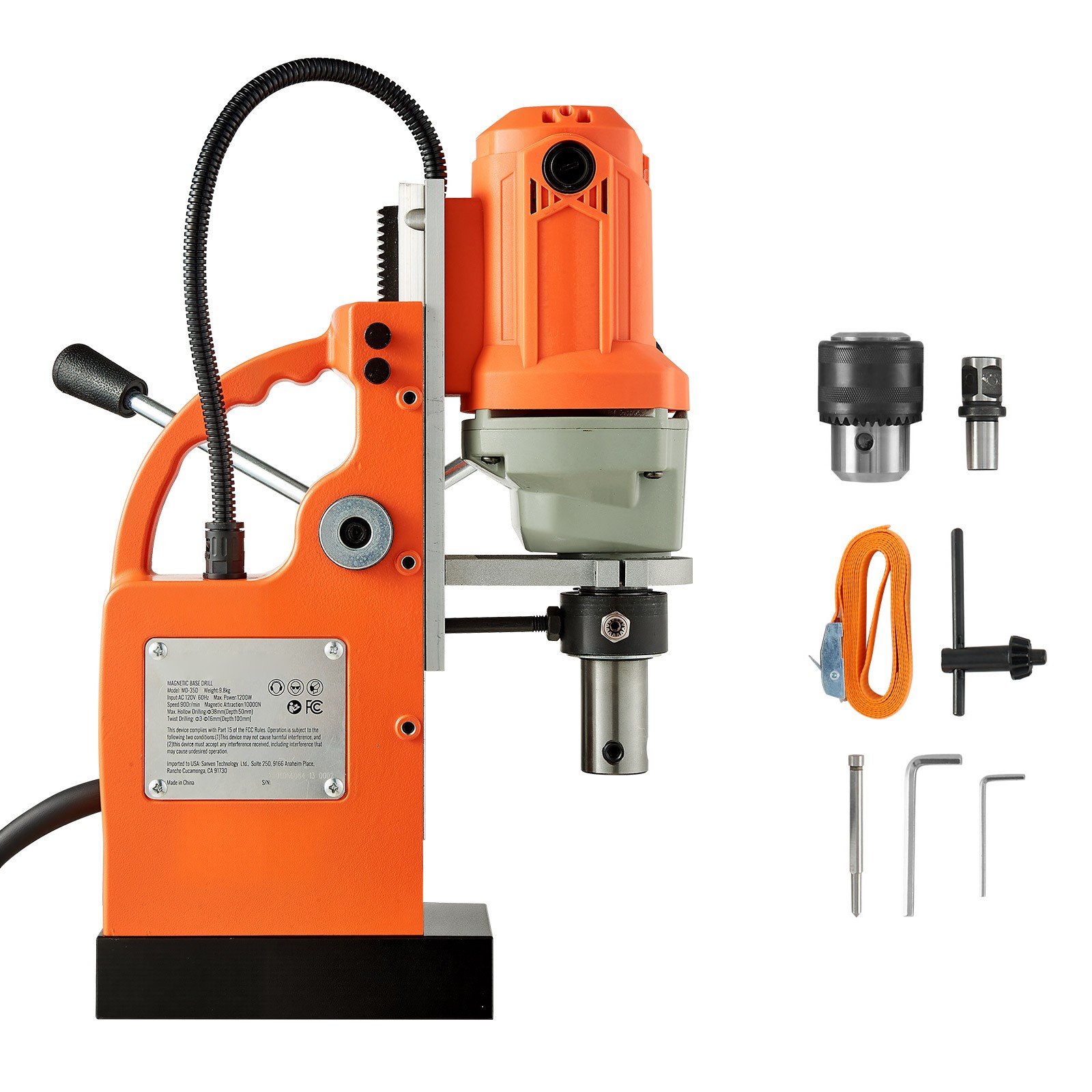 Uimoso Magnetic Drill Press, 1200W Power, 1.5-inch Boring Capacity, 900 RPM