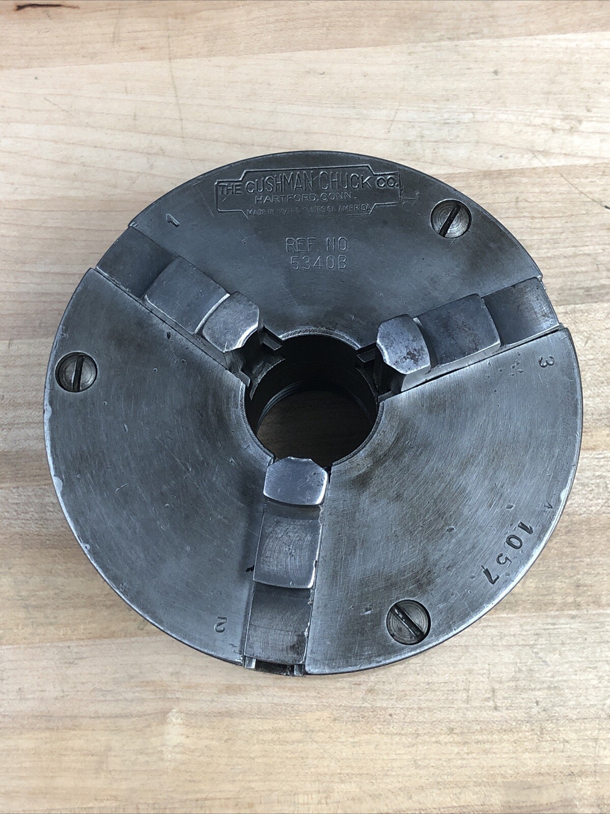 Cushman 3 Jaw Lathe Chuck 5340B Lathe 5”Diameter 1-1/2” X 8 TPI