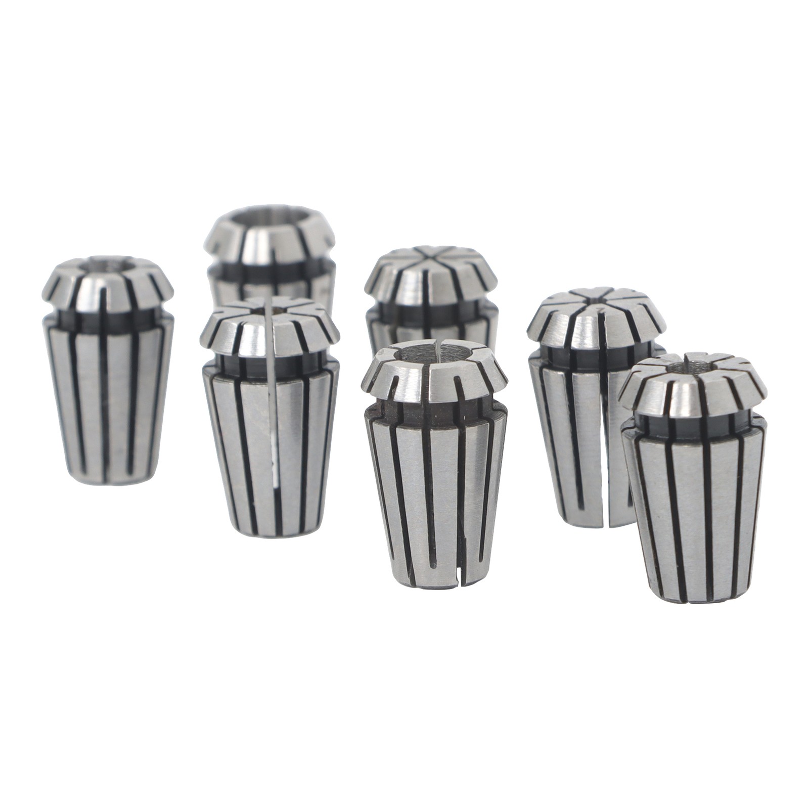 CNC Milling Lathe Tool ER11 Collet Set 7pcs 1mm to 7mm Included