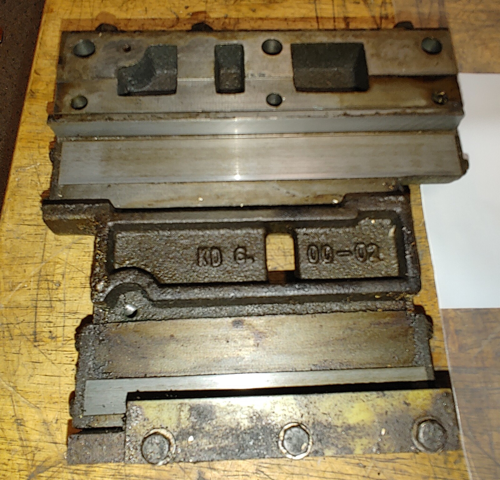 Emco Maximat 7 Lathe Cross Slide Dovetail Casting w/ Metal & Plastic Gibs H10W