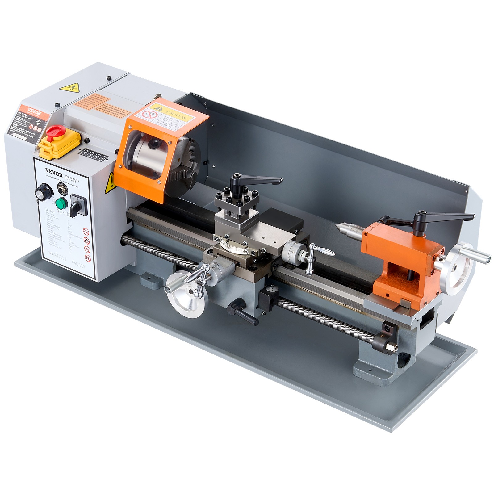 VEVOR Metal Lathe Power Lathe 7” x 13.78” 0-2200 RPM Continuously Variable