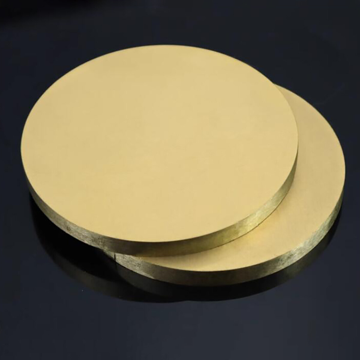 Brass Discs Round Sheet Plate Dia 50/100/150/200mm Thick 0.8/1/1.5/2/2.5/3mm