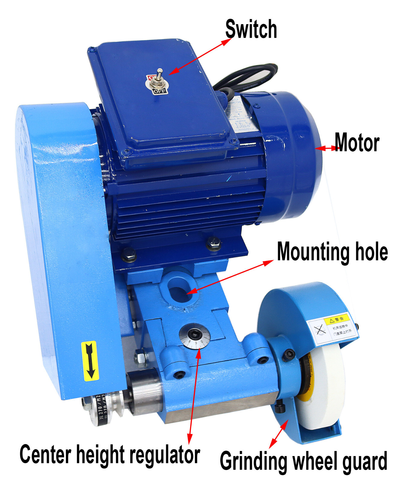 220V 0.12-3.54In Lathe Tool Post Grinder Machine Internal and External Sharpener