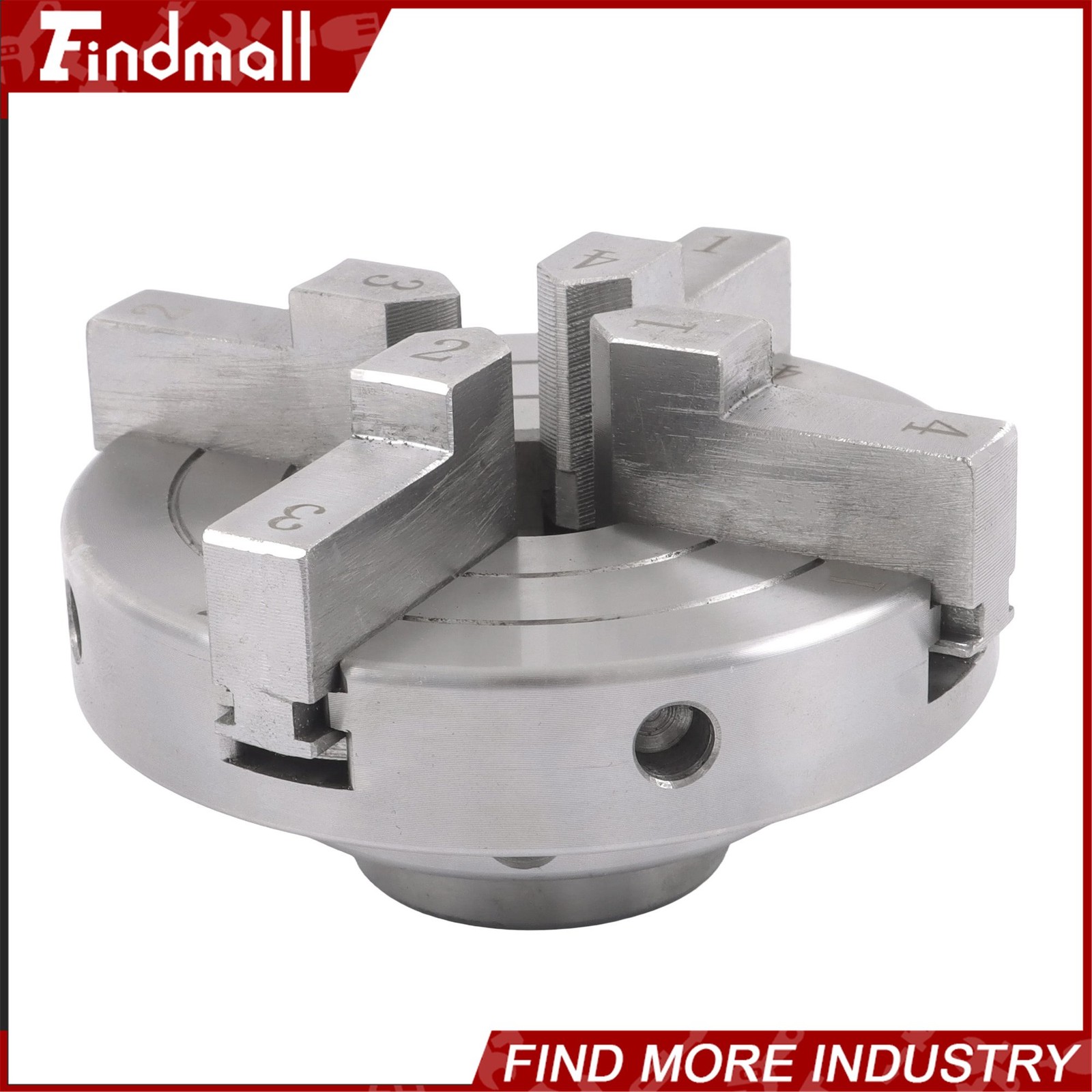 Findmall 4 Inch 4 Jaw Lathe Chuck Set 1×8 TPI Self Centering Chuck