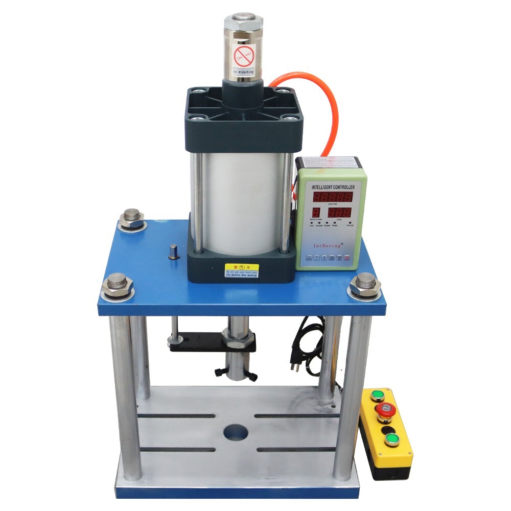 2866lb Pneumatic Punch Press Machine Die Hole Dia 0.98” Adjustable Stroke 110V