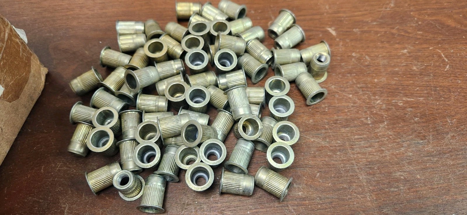 75X M8-1.25×7.9 Knurled Threaded Inserts ALS4-8125-7.9 Open End