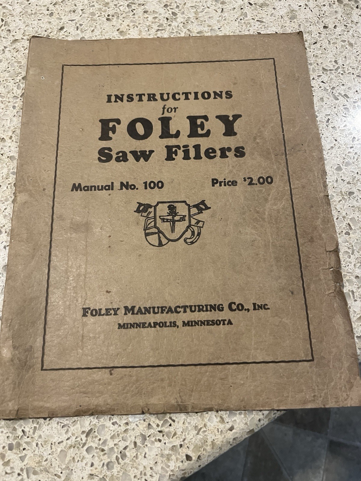 Foley Automatic Filer & Jointer Model 61 Working Manual