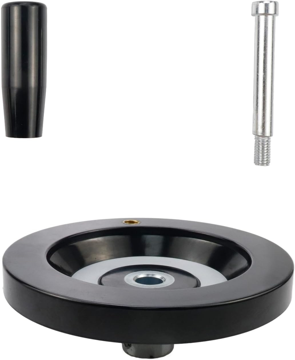 4.92″ / 125Mm Hand Wheel with Revolving Handle, 0.47″ / 12Mm Hole Diameter Back
