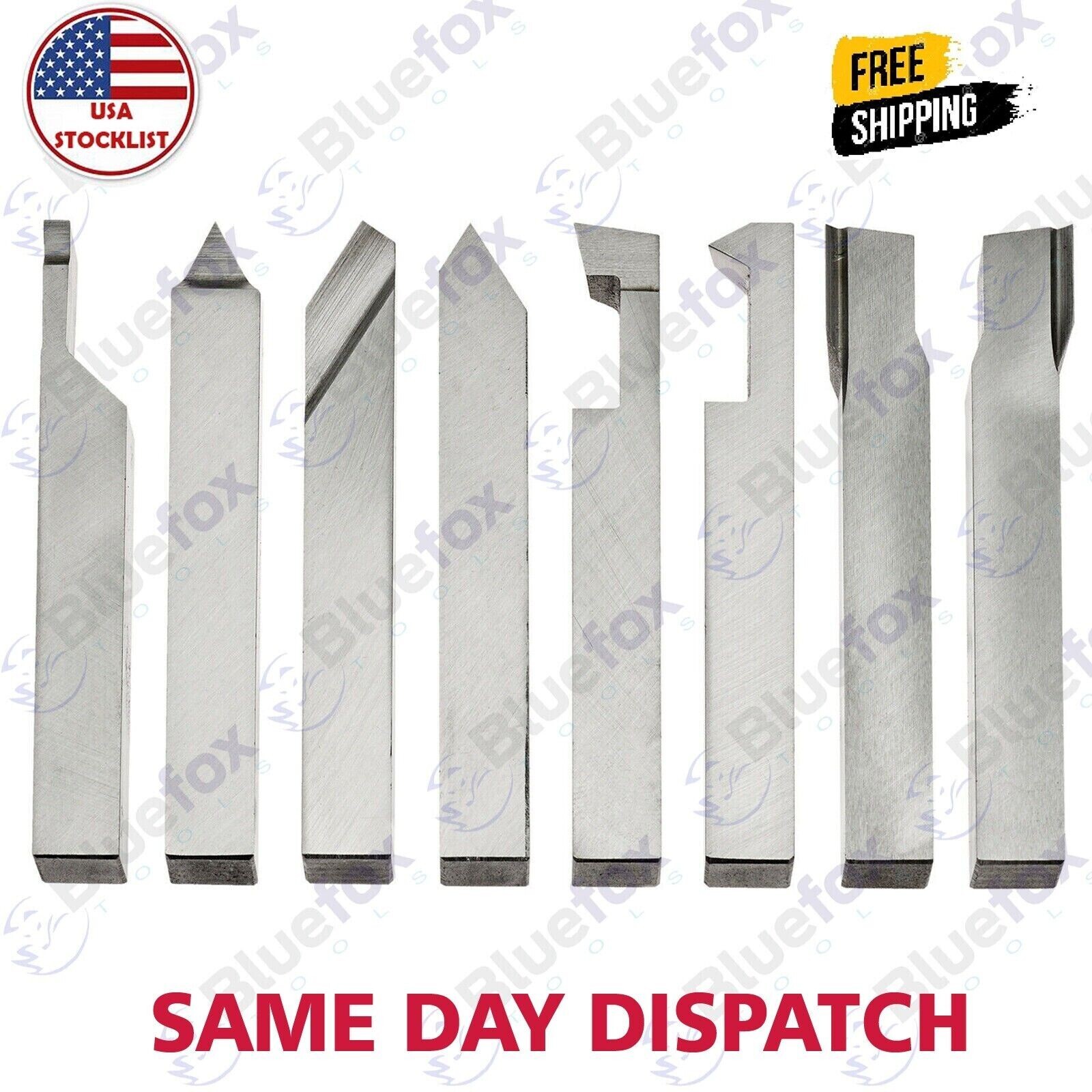 8mm Hss Lathe Form Tools Set 8 Pieces Set Square Shank Lathe Pre – Formed Tools