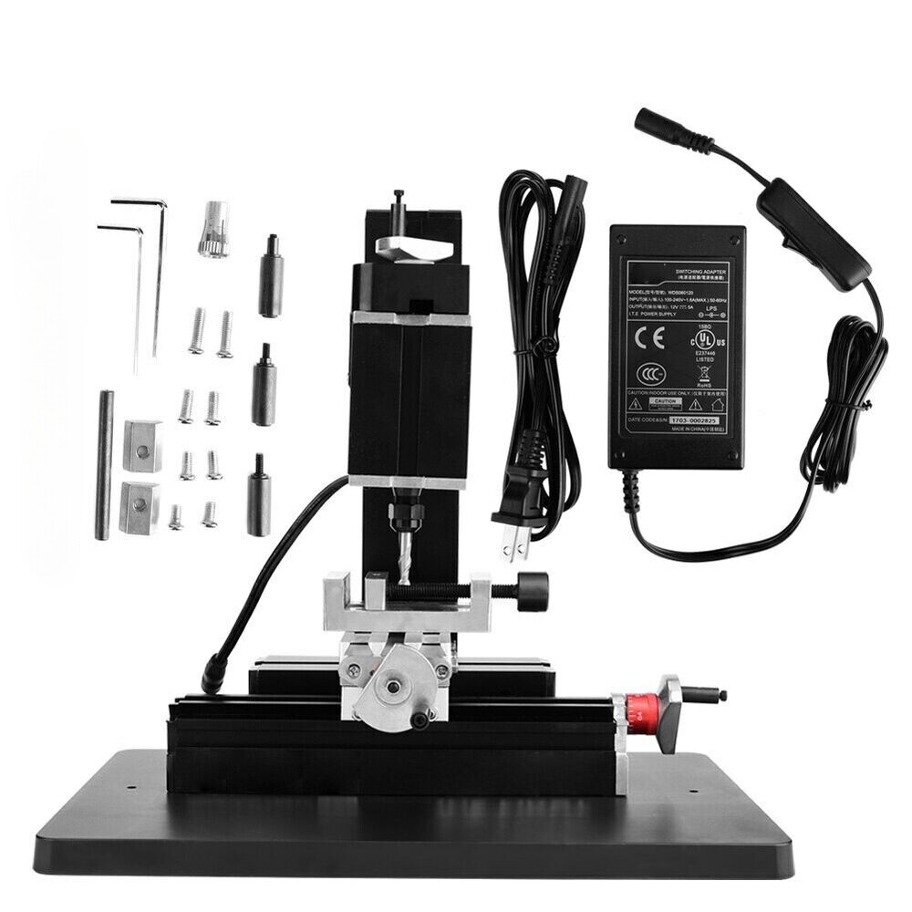 60W 12000RPM Mini Metal Lathe DIY Miniature Milling Machine Miller 100-240V mesa