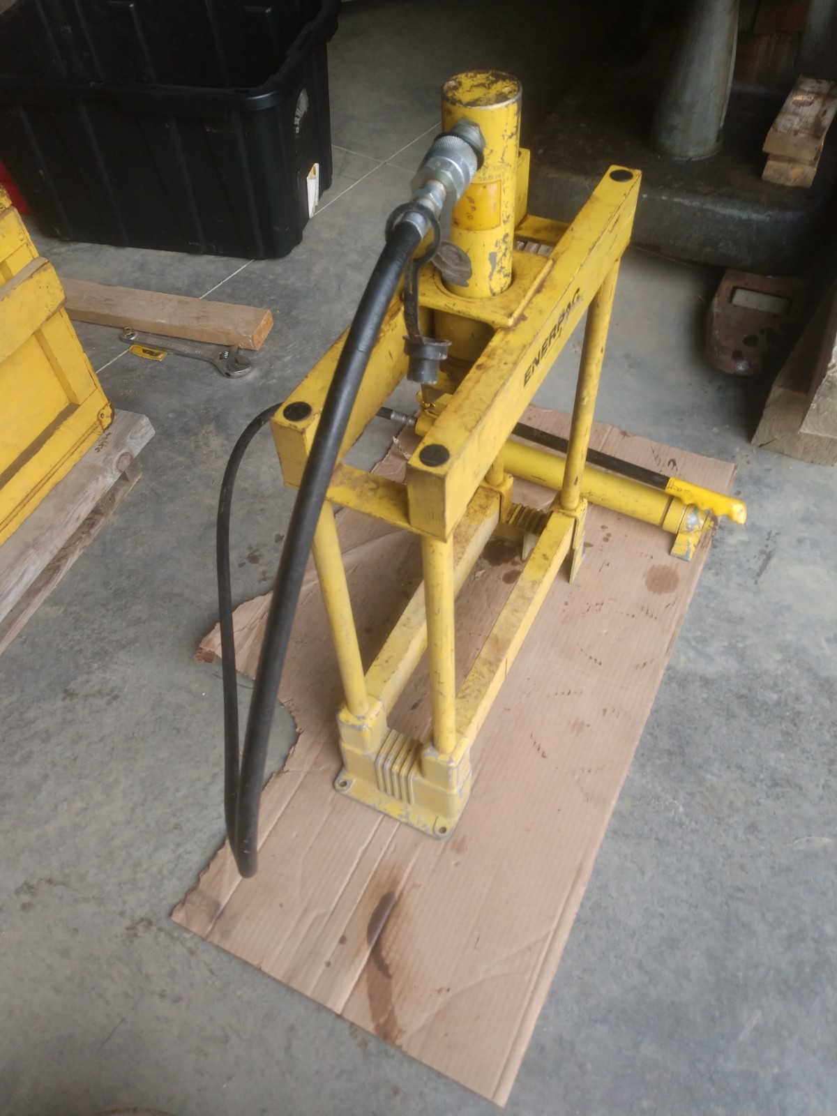 Enerpac 10 Ton Frame Hydraulic Press 10k PSI P39 Pump RC-106 LOCAL PICKUP OHIO