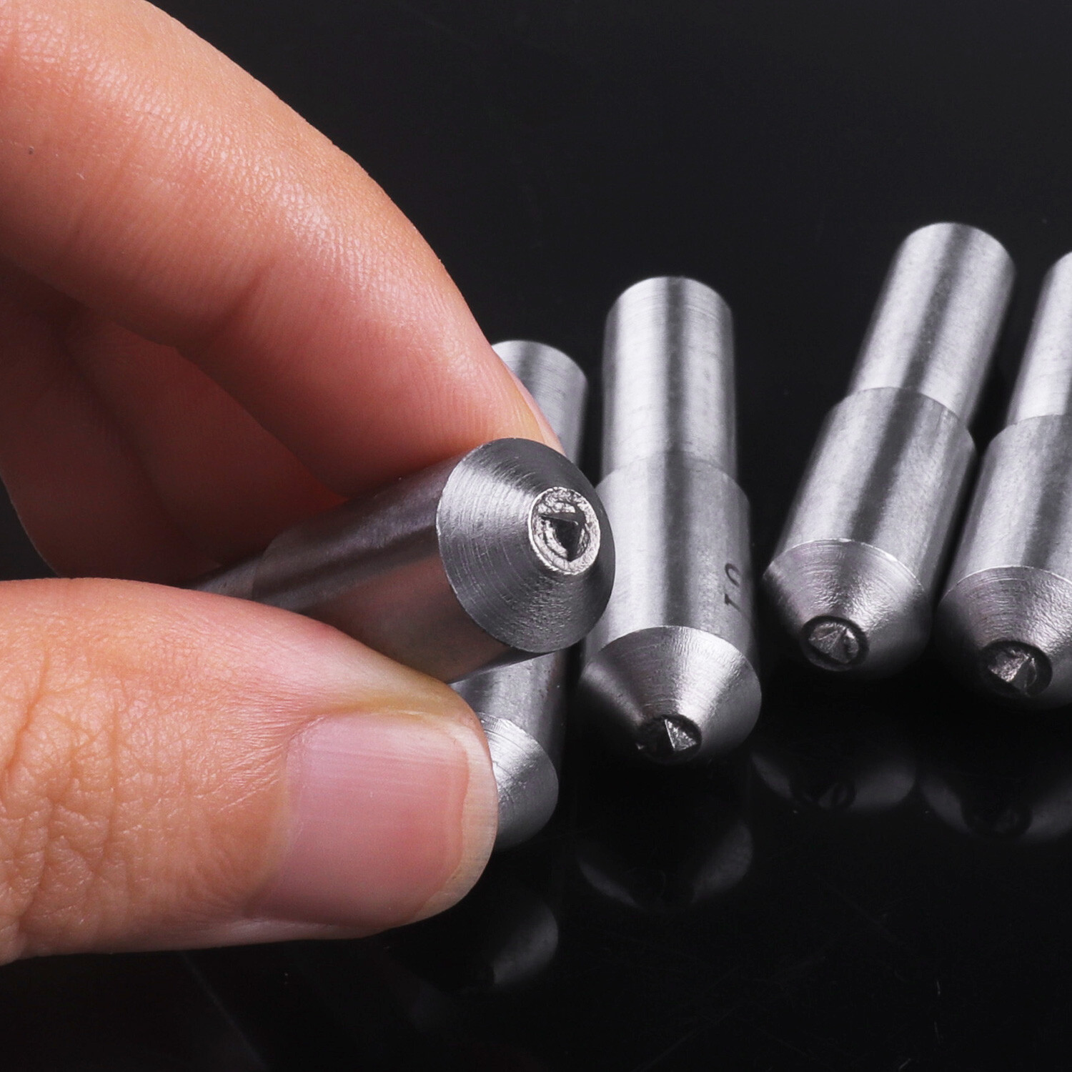 6pcs Natural Single Point Diamond Dresser Grinding Wheel Disc Dressing Pen Tool