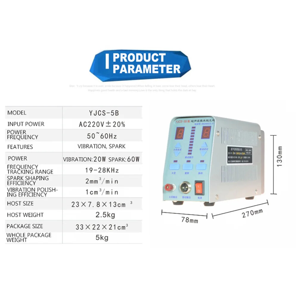Ultrasonic Mold Polishing Machine Composite Dual Function Cost Effective AC 220V