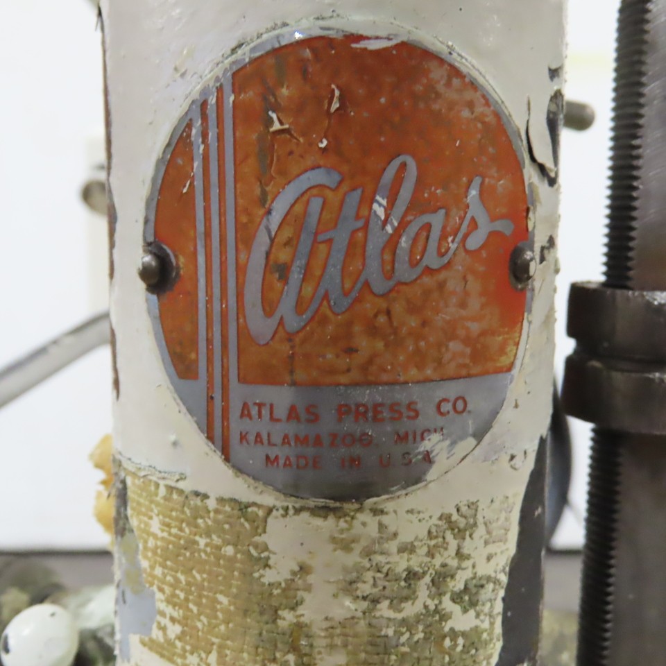 Atlas No. 64 1/2HP 15″ Bench Drill Press 120V 1PH 1/2″ Chuck 600-5200RPM