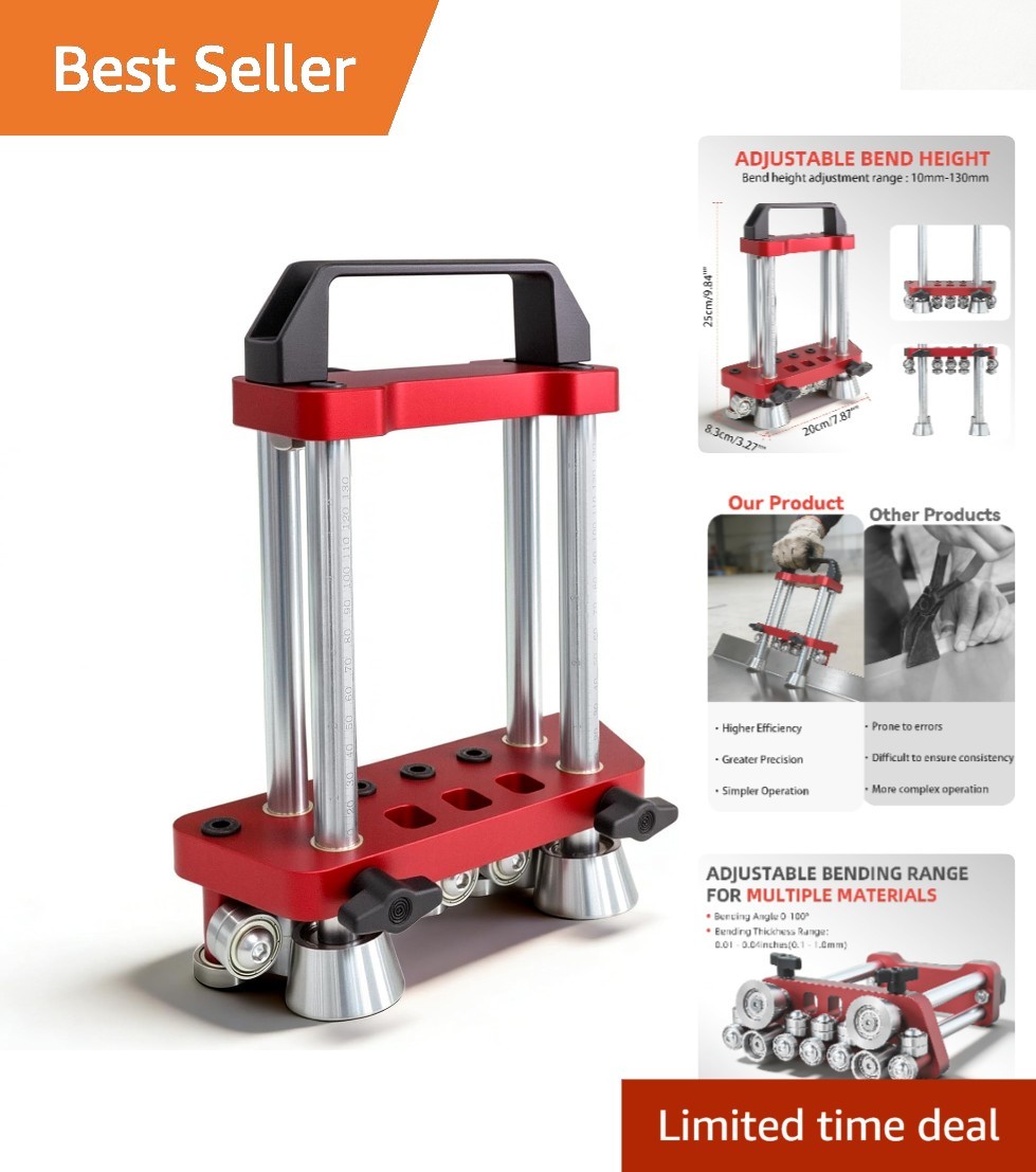 Efficient 0-100° Edge Roller Bender: Lightweight for Professionals and DIYers