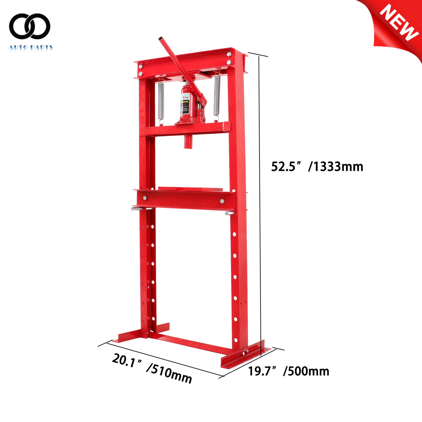 H Frame Hydraulic Shop Press Floor Shop Equipment 12 Ton (24,000 lb) Jack Stand