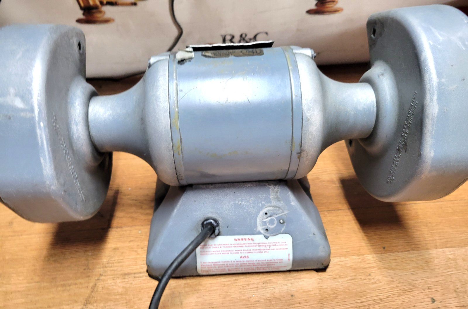 BALDOR # 612 6″ GRINDER / BUFFER 115V 3600 RPM