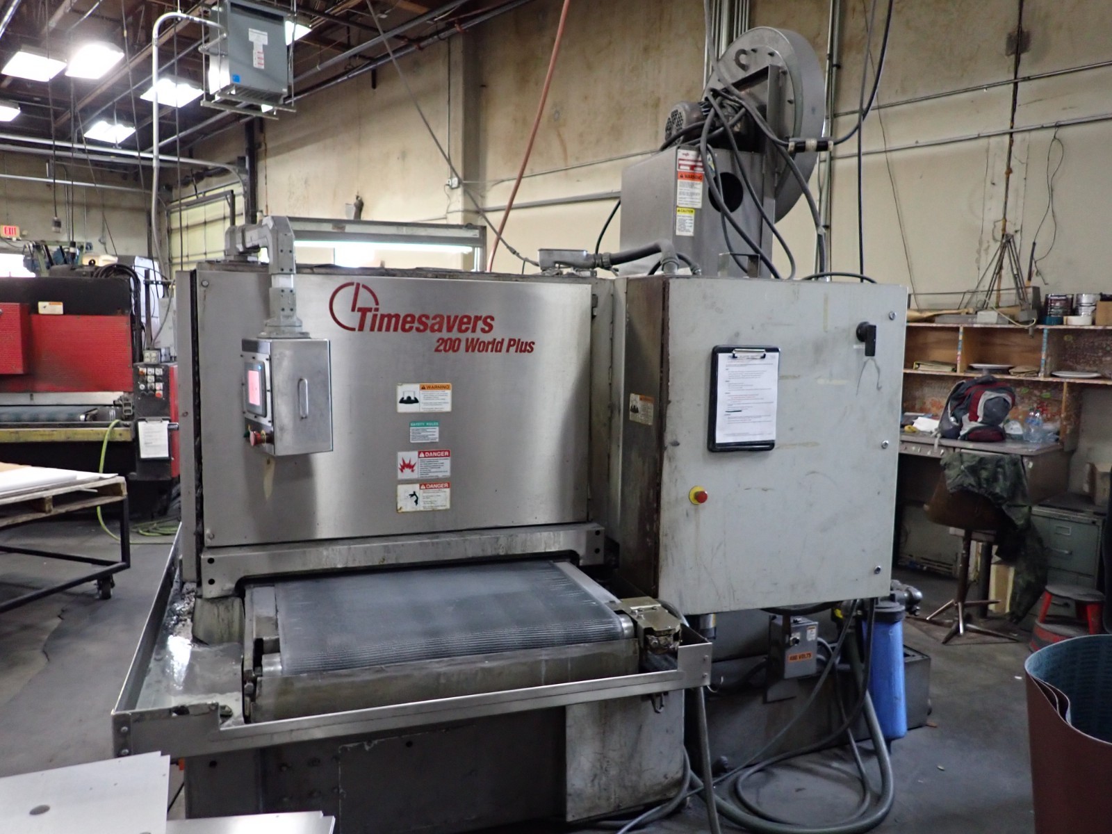 2000 Timesavers 237-1MW Deburring & Finishing Machine (WET) 9-1/2″ Dia Contact
