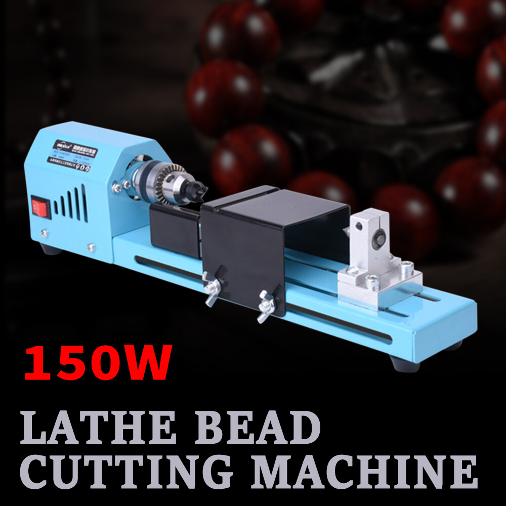 Small Mini Aluminum Alloy Lathe Polishing Machine Woodworking Cutting DIY Tools